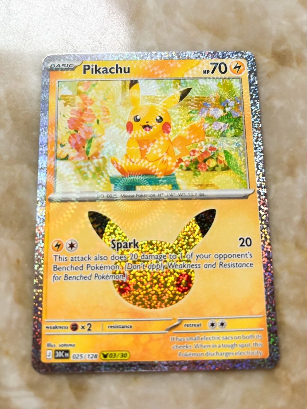 Make offer!! - 30th Anniversary Pikachu 025/128